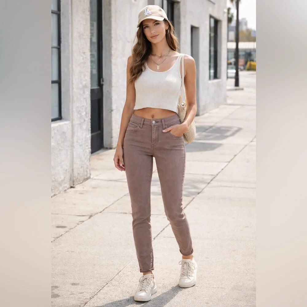 J Brand Brown Skinny Leg Denim in Portobello | Size 23 - Picture 11 of 11